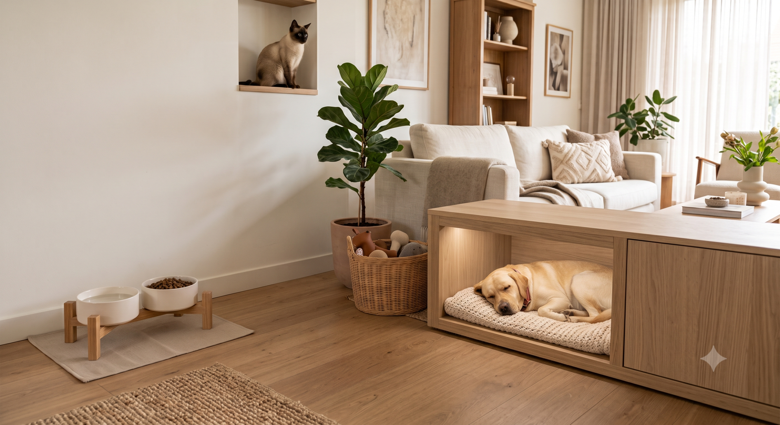 Wonen met een hond of kat, zonder concessies aan je stijl