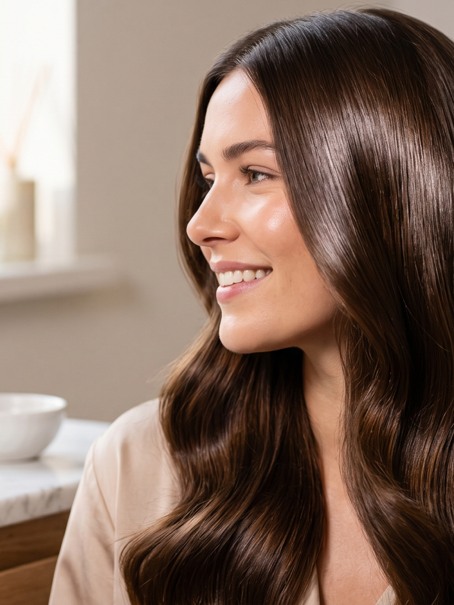 Glanzend haar: de mooiste styling is geen styling